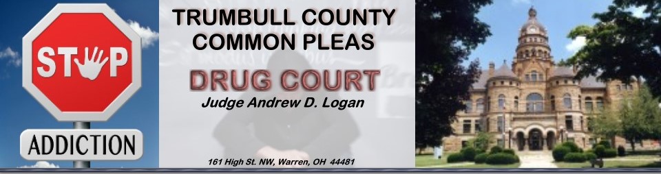 Heading introducing  Trumbull County Common Pleas Drug Court.